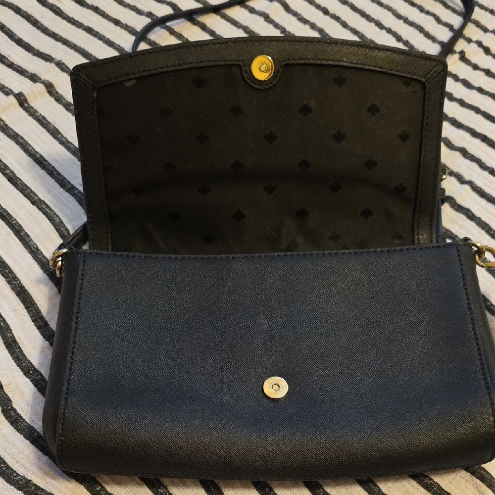 Kate Spade Black Crossbody Bag with Silver Hardware - Picture 4 of 8